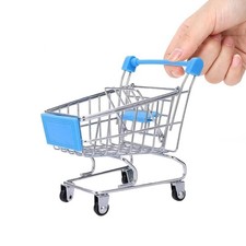 Mini Shopping Cart  Supermarket Handcart Cart Blue