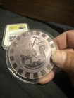 Rare: 5 Ounce Silver Beautifully, Toned And Sealed Silver Town Casino Chip