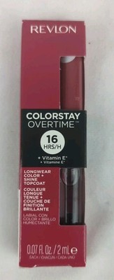 Revlon ColorStay Overtime Lipcolor, Unlimited Mulberry 220, 0.07 fl oz. New