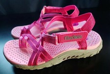 Skechers Girls sandals REGGAE ADVENTURE POPS Hot pink toddler shoes size 11 NEW
