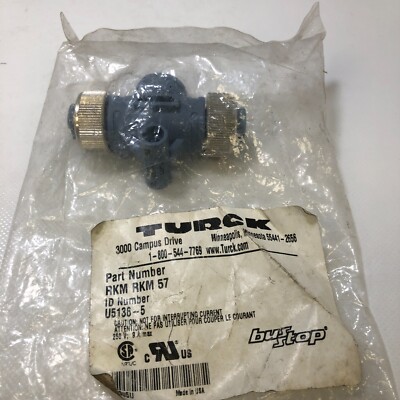 Turck / Interlink BT Cable U5136-5  RKM RKM 57  USA  NEW