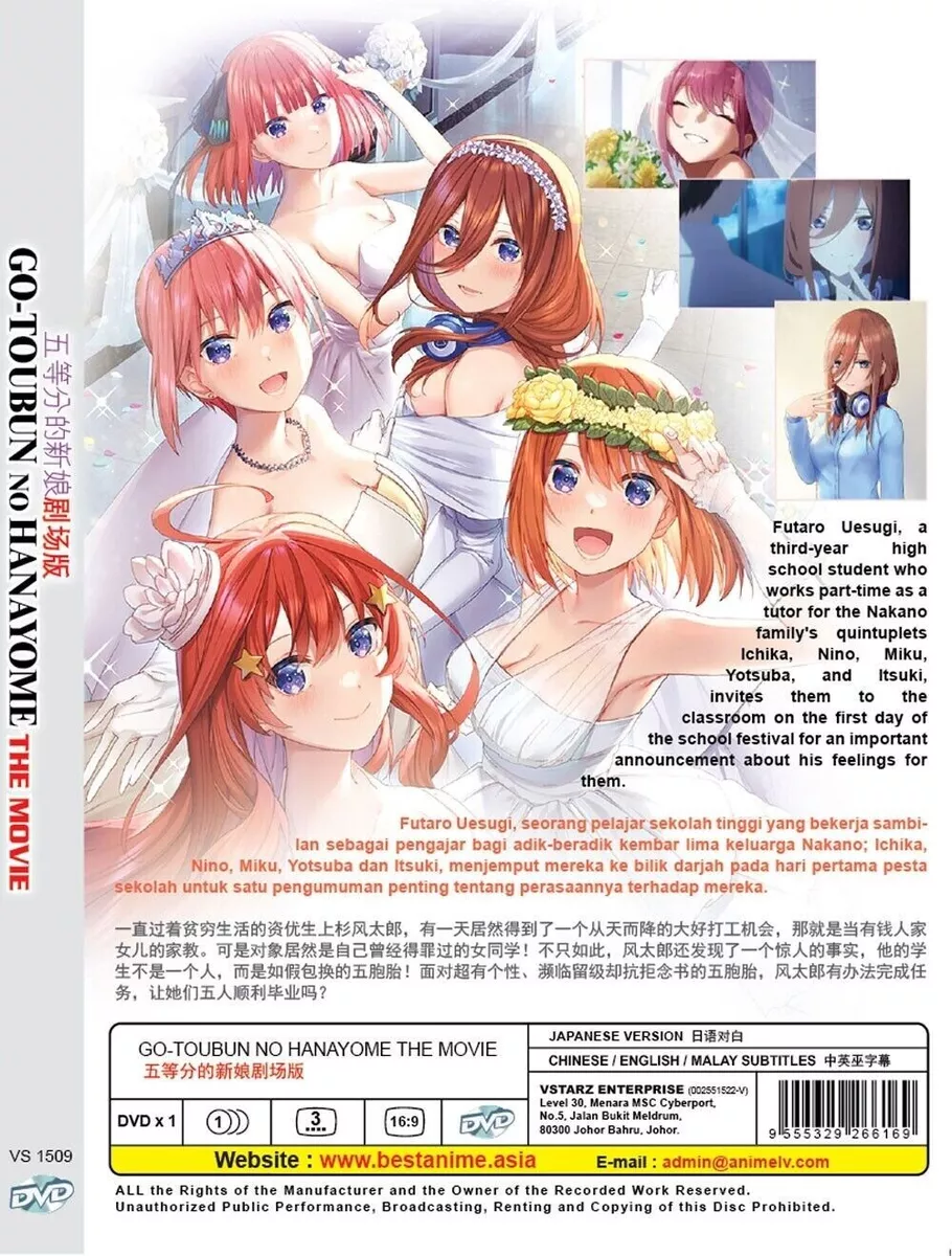 The Quintessential Quintuplets Season 3 Will Be a Movie Instead