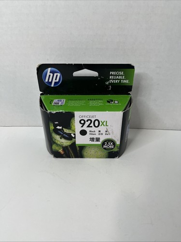 Genuine HP OFFICEJET 920XL Original Ink Cartridge Black 07/2019 CD975AA SEALED