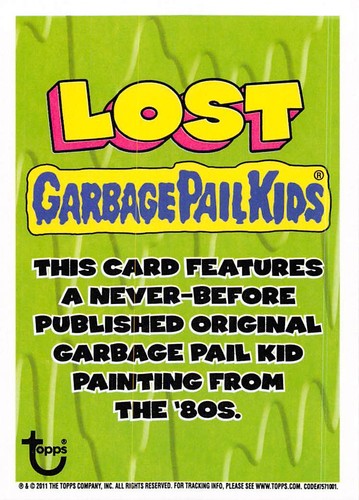 GARBAGE PAIL KIDS 2011 FLASHBACK SERIES 2 PICK-A-CARD YELLOW BASE STICKERS TOPPS - Picture 281 of 321