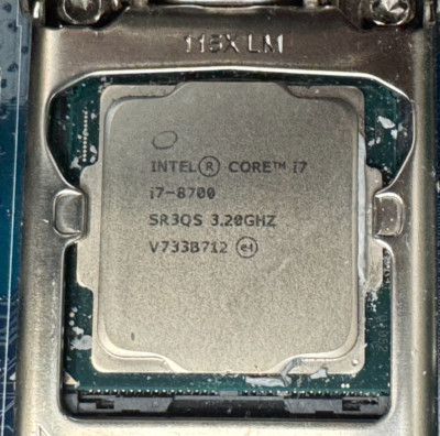 CPU CPU Intel Core i7-8700 Amazon.com: Intel Core i7-8700 6 Cores 3.2GHz 12MB 8 GT/s
