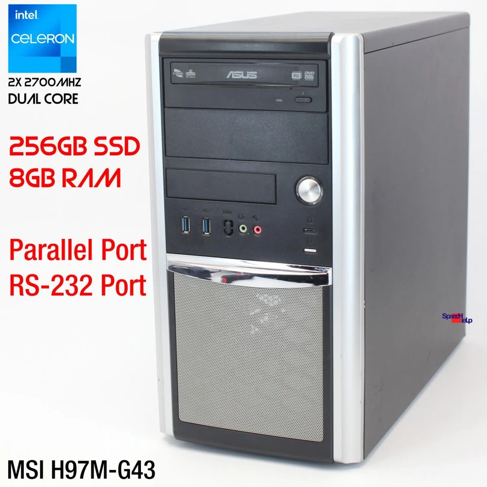MSI MSI H97M-G43 MS-7924 CELRON G1820 PARALLE PORT RS-232 COMPUTER PC WINDOWS 10