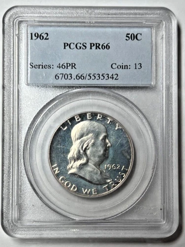 1962 Proof Franklin Half Dollar PCGS PR66.
