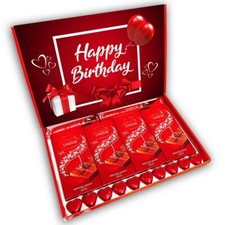 Large Lindt Lindor Milk Chocolate Bars Love Hearts Gift Box Present Birthday