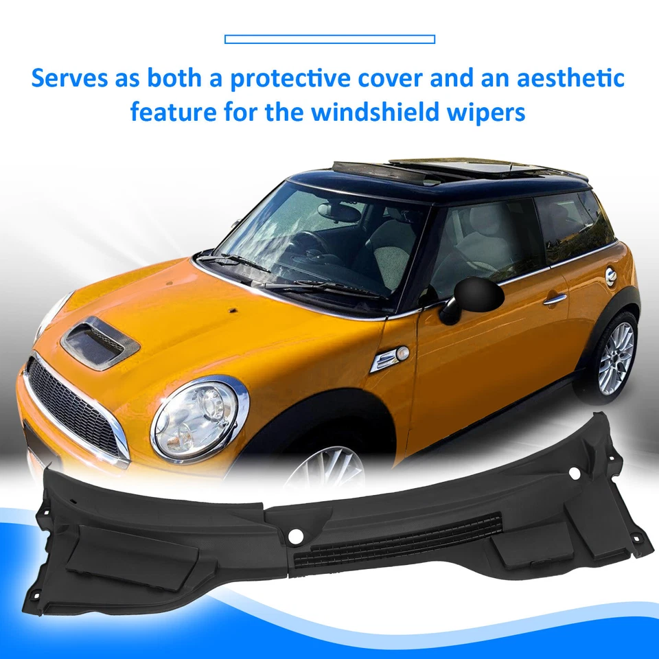 Windshield Wiper Vent Cowl Cover Grille For 2007-2015 Mini Cooper R57 R56 R55 Foto 3 de 4