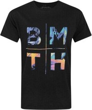 Image of Officially licensed Bring Me The Horizon Colours Mens Black T Shirt Classic Tee