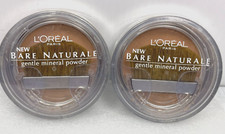 (2) L'OREAL BARE NATURALE Gentle Mineral Powder #422 CLASSIC TAN - MADE IN USA
