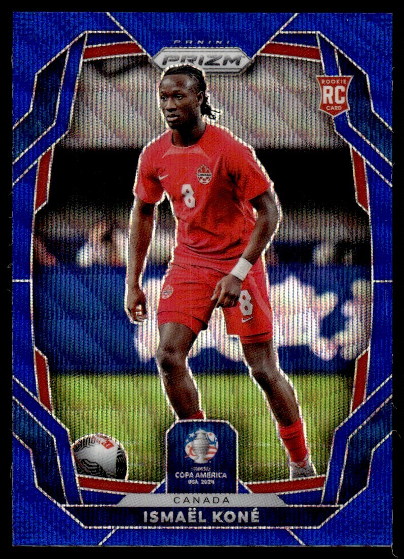 2024 Panini Prizm Copa America Blue Wave Ismael Kone RC Rookie /199 Canada #173