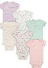 Lot of 6 Baby Girl Gerber Onesies NWT Love & Hugs Cotton NB 0-3 3-6 6-9 12 18