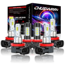 For Buick Lacrosse 2005-2013 6pc Led Headlight High Low Fog Lights Bulbs Combo
