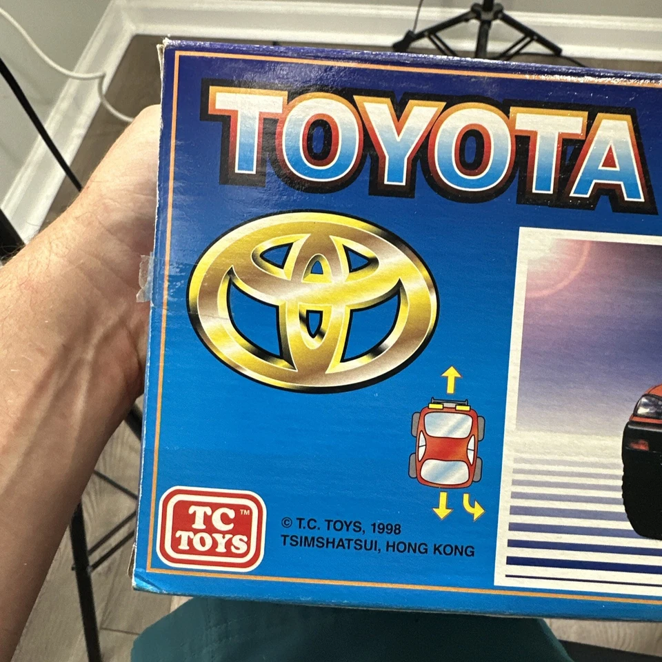 Rare Vintage Big Wheel Toyota Rav4 RC Car Lot of 2 Cars 1:20 Scale Kmart 90's - Image 4 of 4