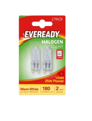 TWIN New Zanussi 25watt G9 socket Halogen Oven Cooker Lamp Light Bulb Pack of 2