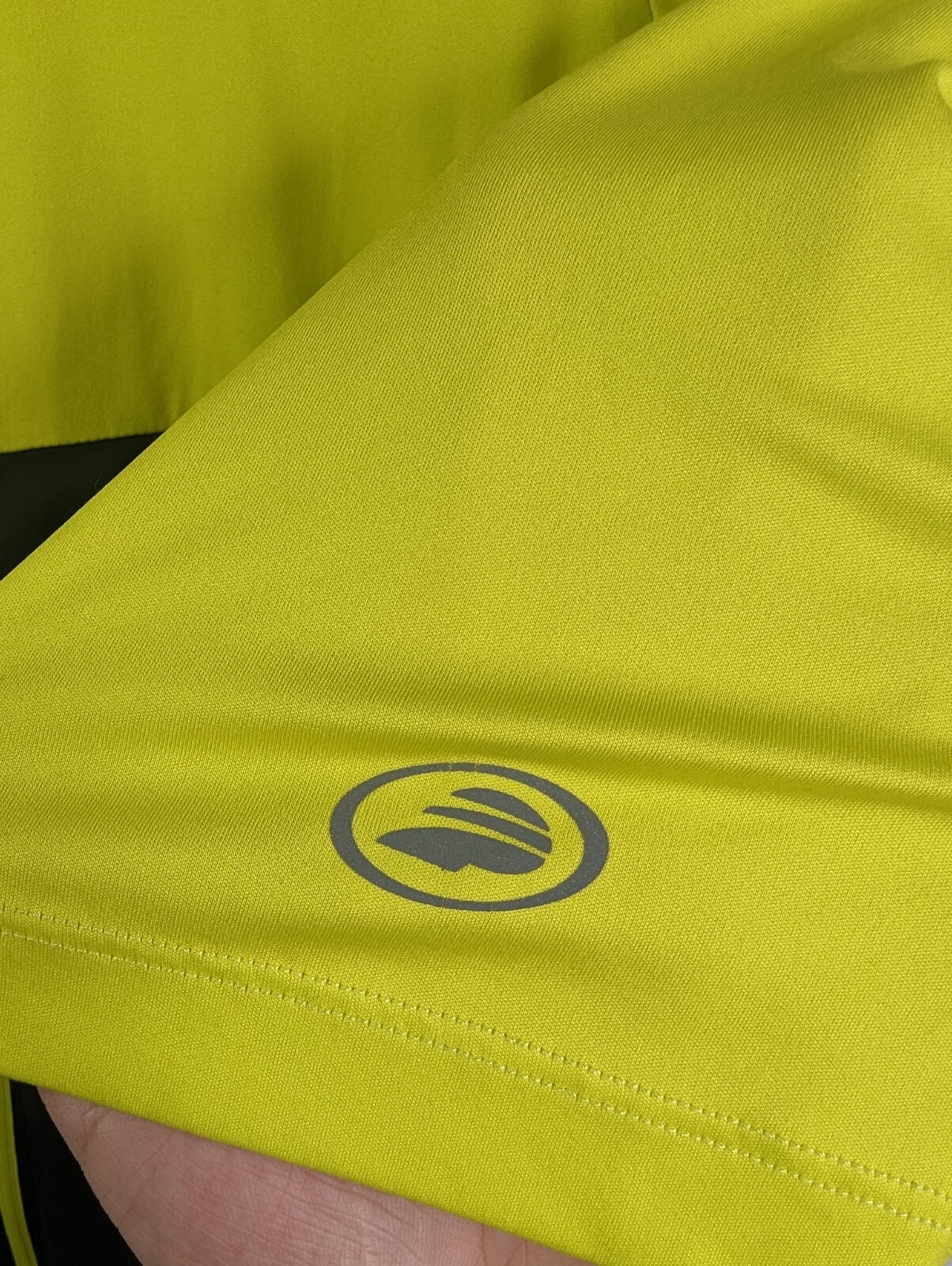 Performance Elite Used Cycling Jersey Black & Neon Yellow Stripe 4