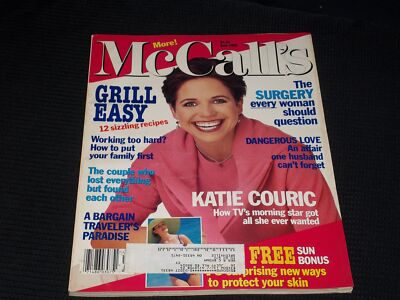 1995 JUNE MCCALL'S MAGAZINE - KATIE COURIC FRONT COVER - E 567