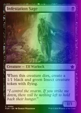 MTG Magic the Gathering Infestation Sage (64/789) Foundations LP FOIL