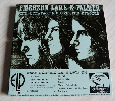 2 CD ELP EMERSON LAKE & PALMER THE STRATASPHERE VS THE SPECTRE 7 TITEL 2001