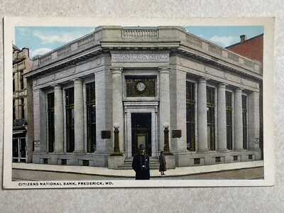 H2783 Postcard Citizens National Bank Building Frederick MD Maryland