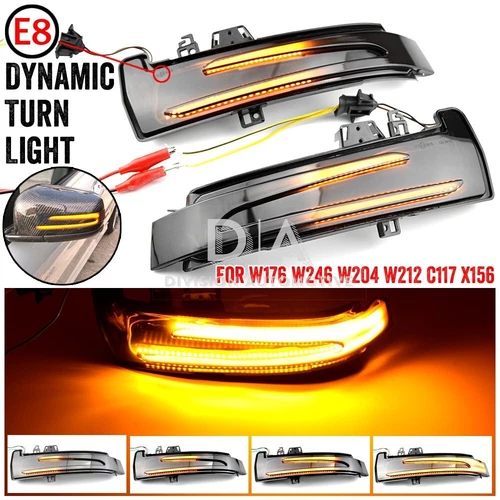 Dynamic Wing Mirror Indicator LED Signal Light Fits For Mercedes W176 W204 W212