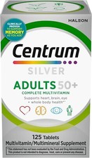 Centrum Silver Multivitamin for Adults 50 Plus Multimineral Supplement 125 Ct