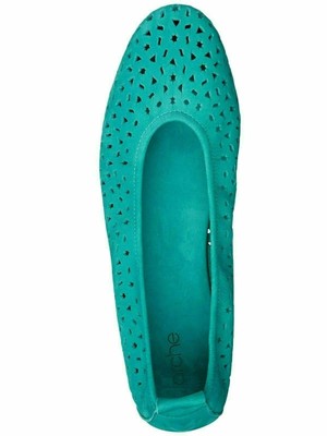 turquoise ballet flats