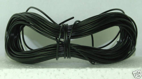 Modelo de ferrocarril/ferrocarril diseño/motor de punto etc cable 1x10m rollo 7/0,2 mm 1,4A negro - Imagen 1 de 3