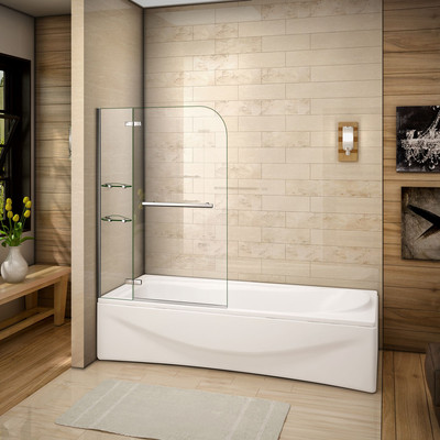 120 x 140 cm Badewanne 2 tlg. Faltwand Duschwand duschabtrennung mit Eckeregalen