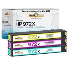 3PK Fits HP 972 972X XL High Yield Ink Cartridges for HP Pagewide Pro 452dn