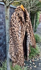 Damen Pelzjacke / Felljacke Leoparden-Look - ...