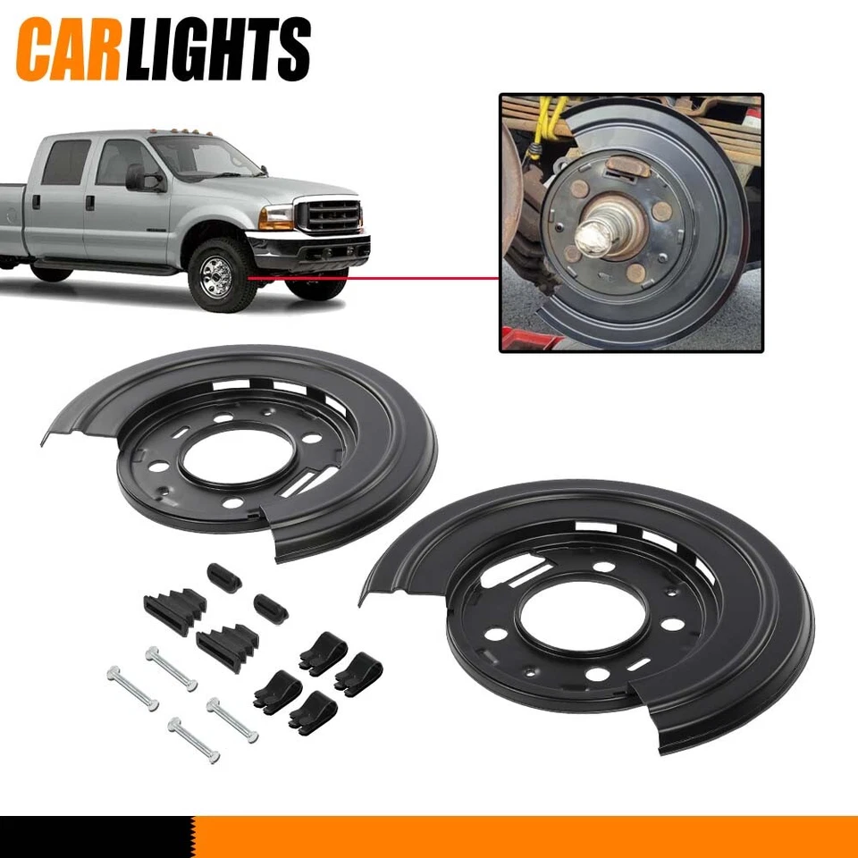 Fit For 1999-15 Ford F250 F350 Excursion Rear Brake Dust Shield Backing Plates Foto 2 de 4