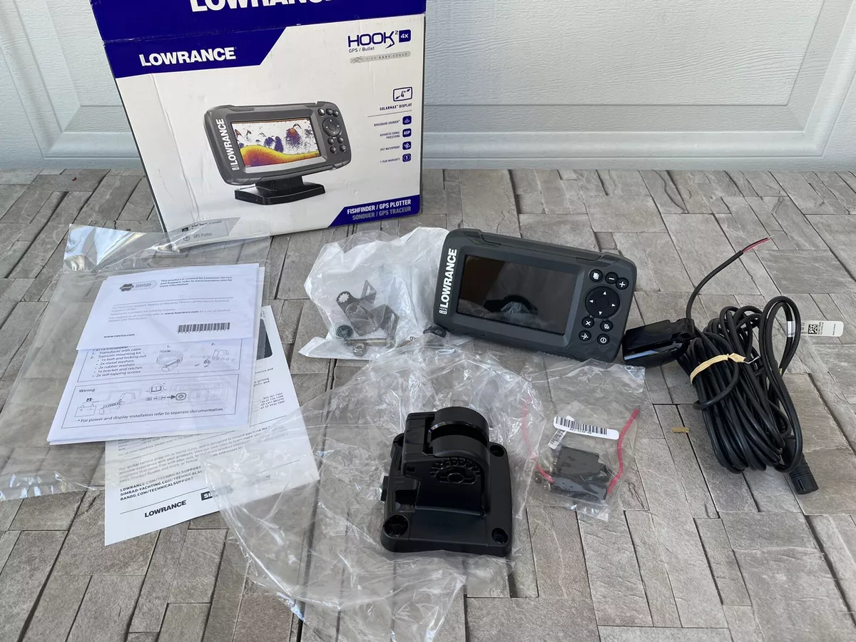 Lowrance HOOK2 4x Bullet Transducer and GPS Plotter Fishfinder