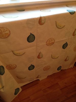 Rechteckige Tischdecke Obst Design 