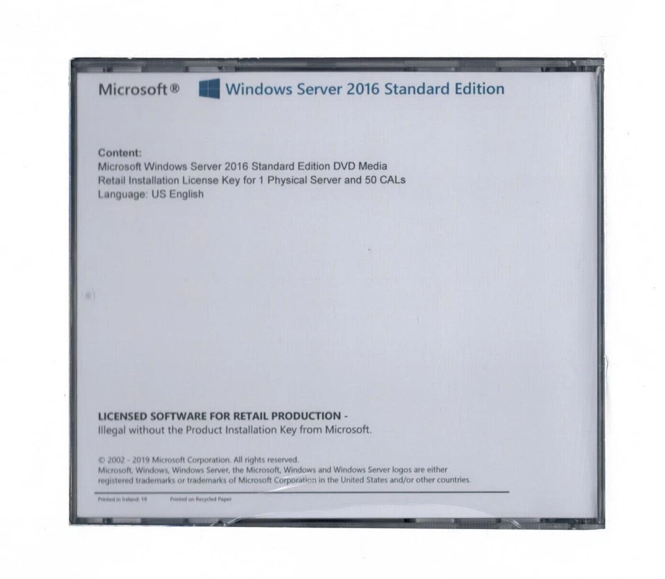 Windows Server 2016 Standard Edition with 50 CALs. Retail License, English. - Image 3 of 3