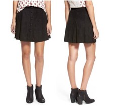 JOLT SEXY  CHIC SEXY FAUX SUEDE BUTTON UP SKIRT  Sz 5   NORDSTROM  NEW