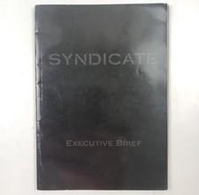 SYNDICATE GAME INSTRUCTION MANUAL. 1993 BULLFROG EA. SOME LOOSE PAGES.