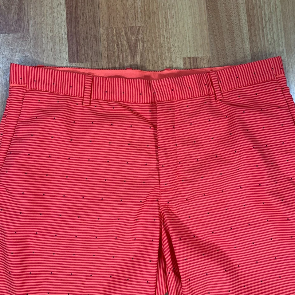 耐克短裤男式 36 橙色高尔夫斜纹布平前性能轻便 Dri-Fit — 第 2/4 张图片