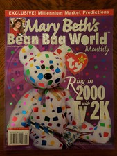TY Beanie Babies Magazine - Mary Beth's Bean Bag World Monthly - January 2000 