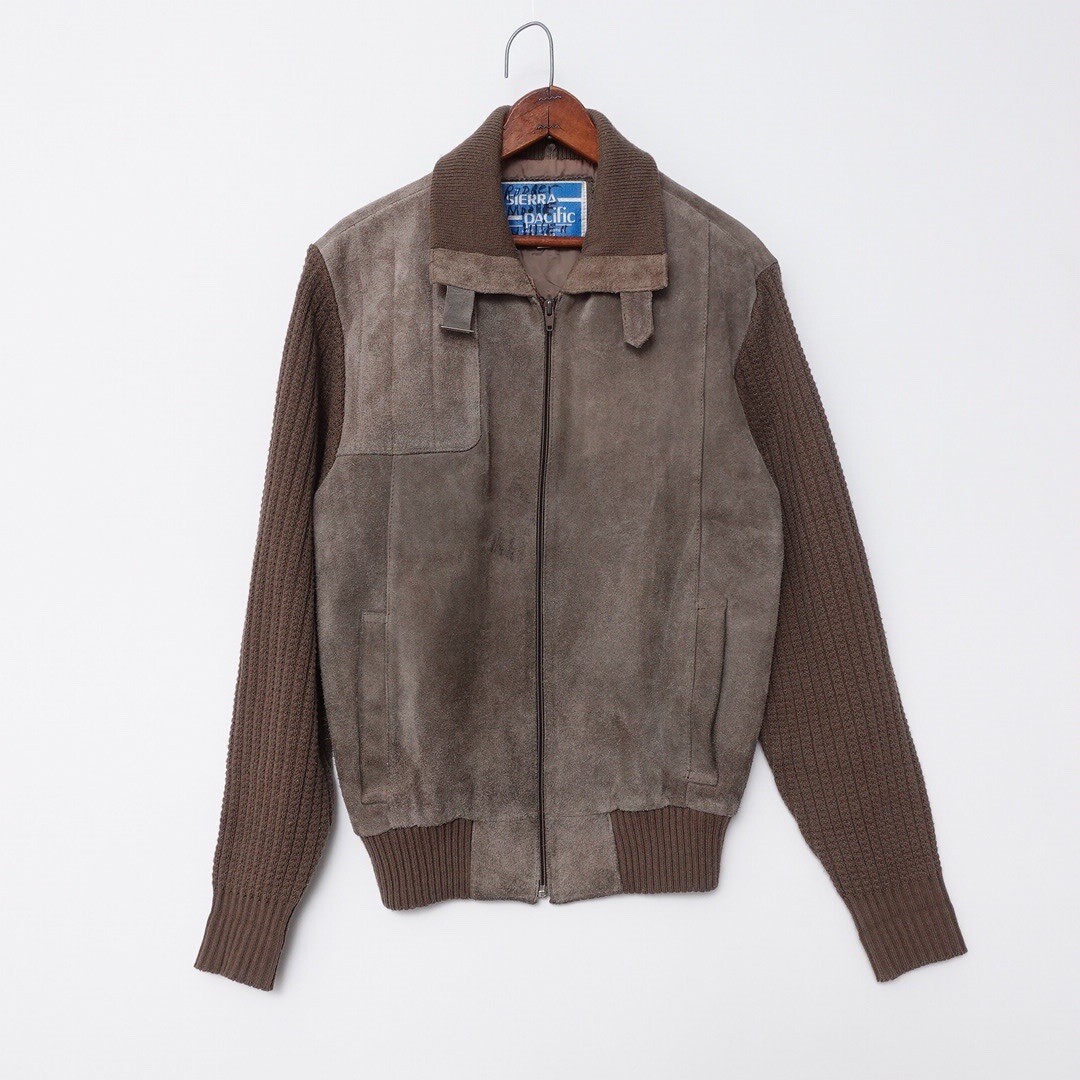 ジャケット・アウター 70s Vintage Suede P/O Western Jacket Vintage 70s SIERRA PACIFIC Leather Full zip Suede Jacket Sweater