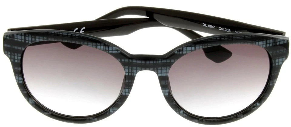 Diesel DL0041 20B Black Round Gray Gradient Non-Polarized 54mm Unisex Sunglasses - Image 3 of 4
