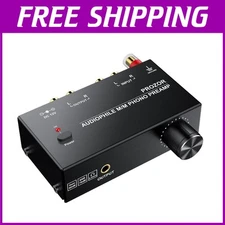 High-Performance M/M Phono Preamp with Level Control for Audiophile Turntables