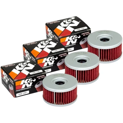 Set De Filtres À Huile 3 Pièces K&N KN-136 Pour Beta Mash Suzuki - Photo 1/4