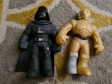 Star Wars C-3PO & Darth Vader Stretch Toys - Hasbro 