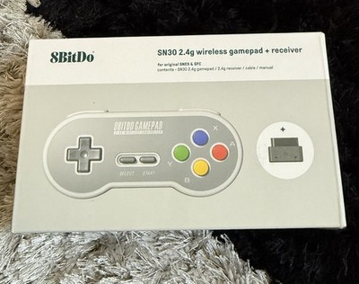 Brand New 8BITDO SN30 Wireless Gamepad SNES SFC 2.4g Controller & Receiver RARE!