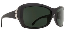 Spy Optics Farrah Polarized Women's Black Sunglasses Grey Green Tint