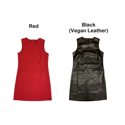 #ad Express Women#x27;s Shift Dress Retro Inspired Straight and Easy Fit Mini Crewneck $29.99