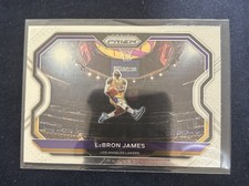 2020-21 Panini Prizm LeBron James Kobe Tribute Dunk Base Lakers Card