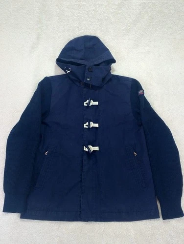Rare Vintage Paul & Shark Hybrid Duffle Coat Jacket Wool Knit Men's Size M Italy video thumbnail